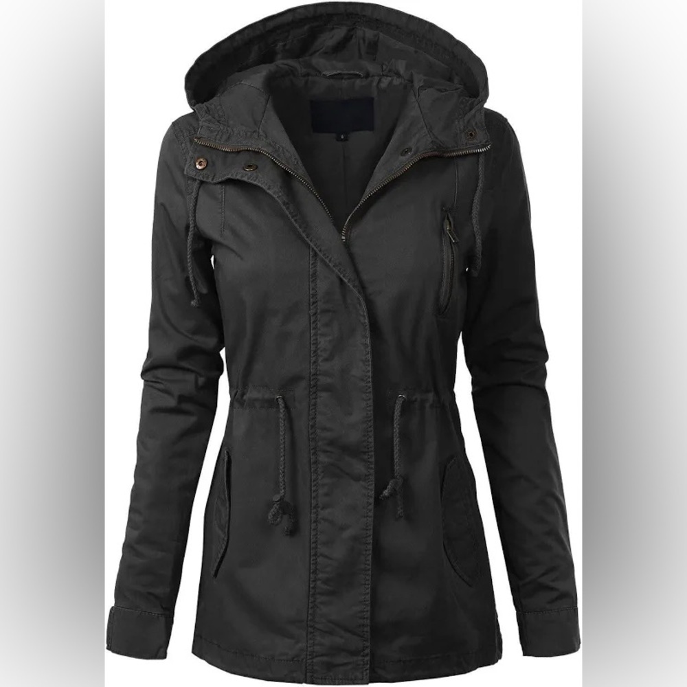 Women's Black Cargo Jacket
